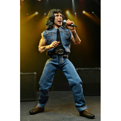 BON SCOTT HIGHWAY TO HELL AC DC FIGURINE CLOTHED 20 CM
