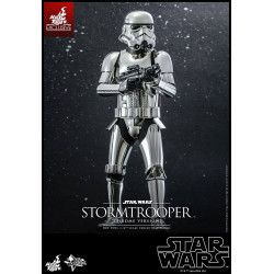 STORMTROOPER CHROME VERSION STAR WARS FIGURINE MOVIE MASTERPIECE 30 CM