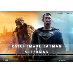 BATMAN AND SUPERMAN ZACK SNYDER S JUSTICE LEAGUE PACK 2 FIGURINES KNIGHTMARE 31 CM
