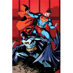 BATMAN SUPERMAN WORLDS FINEST 15 CVR B DANIEL SAMPERE BRUNO REDONDO CARD STOCK VAR