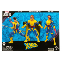 GAMBIT WITH MARVEL S BANSHEE AND PSYLOCKE X-MEN 60TH ANNIVERSARY PACK 3 FIGURINES 15 CM
