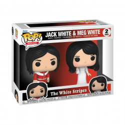 JACK WHITE & MEG WHITE THE WHITE STRIPES PACK 2 POP! ROCKS VINYL FIGURINES 9 CM