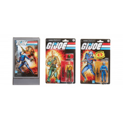PACK 2 FIGURINES DUKE VS COBRA COMMANDER G I JOE RETRO COLLECTION 10 CM