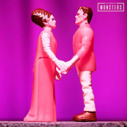 FRANKENSTEIN AND BRIDE 2 PACK UNIVERSAL MONSTERS REACTION FIG ACTION FIGURES 10 CM