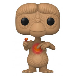 E T WITH HEART GLOW-IN-THE-DARK E T 40TH ANNIVERSARY POP MOVIES VINYL FIGURINE 9 CM