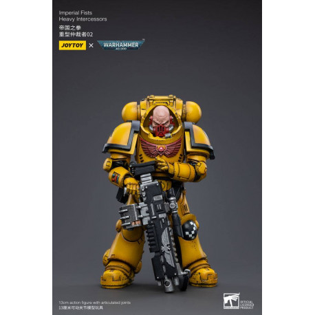 IMPERIAL FISTS HEAVY INTERCESSORS 02 WARHAMMER 40K FIGURINE 13 CM