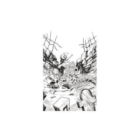 NBX BATTLE FOR PUMPKIN KING 4 CVR B B W VIRGIN