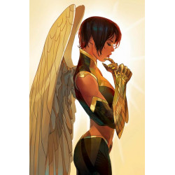 HAWKGIRL 1 OF 6 CVR C OTTO SCHMIDT CARD STOCK VAR