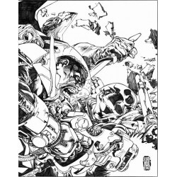 WALLER VS WILDSTORM 3 OF 4 CVR B ERIC BATTLE VAR MR 