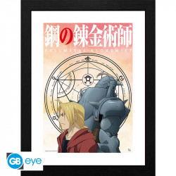 LES FRERES ELRIC FULLMETAL ALCHEMIST TIRAGE CADRE 30 X 40