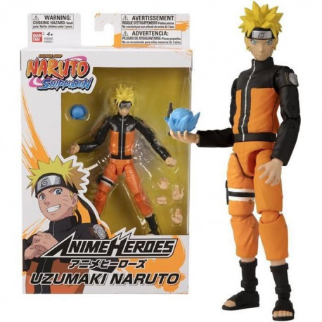 NARUTO ANIME HEROES NARUTO FIGURINE ARTICULEE 17 CM