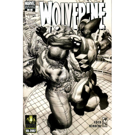 WOLVERINE BLACK AND WHITE VAR 53
