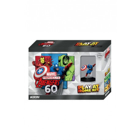 CAPTAIN AMERICA MARVEL HEROCLIX AVENGERS 60TH ANNIVERSARY PLAY AT HOME KIT