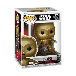 C3P0 IN CHAIR STAR WARS RETURN OF THE JEDI 40TH ANNIVERSARY POP VINYL FIGURINE 9 CM
