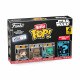 HAN SOLO STAR WARS PACK 4 FIGURINES BITTY POP VINYL 2 CM