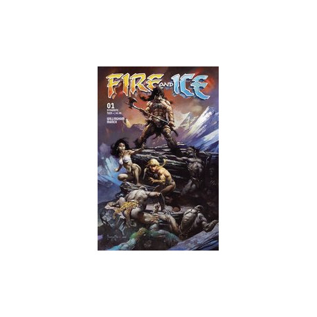 FIRE AND ICE 1 CVR C FRAZETTA MOVIE POSTER ART