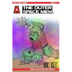 THE OUTER SPACE MEN 1 CVR I COLOR SKETCH