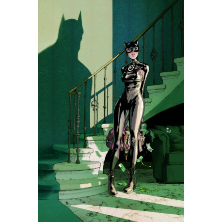 CATWOMAN 57 CVR B TIRSO CONS CARD STOCK VAR BATMAN CATWOMAN THE GOTHAM WAR 