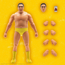 ANDRE YELLOW TRUNKS ANDRE THE GIANT FIGURINE ULTIMATES 20 CM