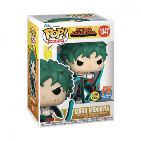 IZUKU MIDORIYA DEKU BLACK AVEC FOUET MY HERO ACADEMIA GLOW IN THE DARK PX POP ANIMATION