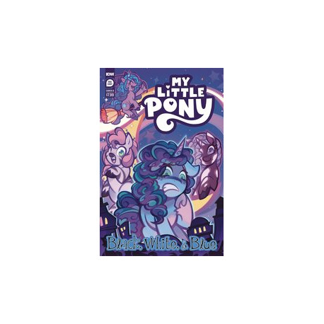 MY LITTLE PONY BLACK WHITE BLUE 1 CVR A GARBOWSKA