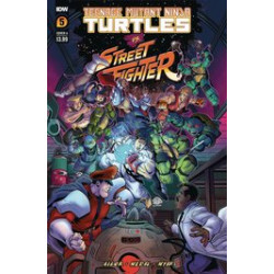 TMNT VS STREET FIGHTER CVR A MEDEL