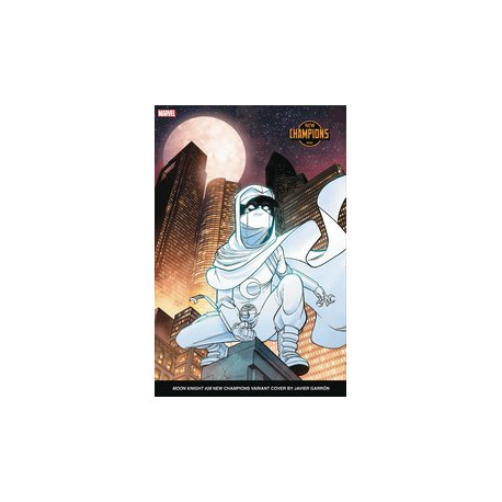 MOON KNIGHT 28 JAVIER GARRON NEW CHAMPIONS VAR