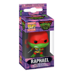 RAPHAEL TORTUES NINJA PORTE-CLES POCKET POP VINYL 4 CM