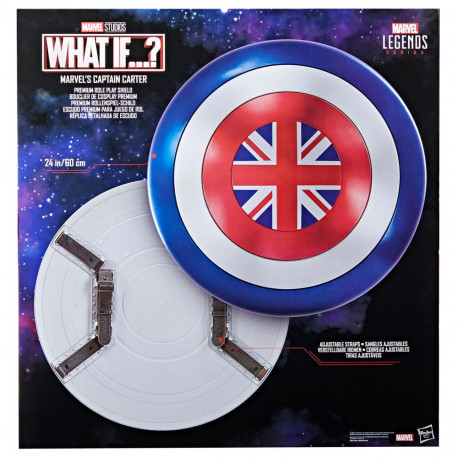 WHAT IF MARVEL LEGENDS BOUCLIER ROLE-PLAY PREMIUM MARVEL S CAPTAIN CARTER 60 CM
