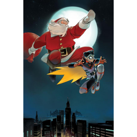 BATMAN SANTA CLAUS SILENT KNIGHT 1 OF 4 CVR C OTTO SCHMIDT CARD STOCK VAR