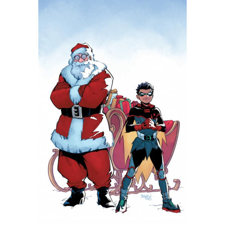 BATMAN AND ROBIN 4 CVR D OTTO SCHMIDT SANTA CARD STOCK VAR