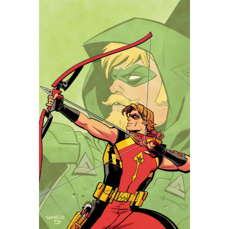 GREEN ARROW 7 OF 12 CVR B CHRIS SAMNEE CARD STOCK VAR