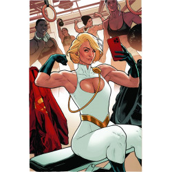 POWER GIRL 5 CVR B JEFF SPOKES CARD STOCK VAR