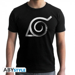 SYMBOLE KONOHA NOIR TSHIRT NARUTO TAILLE S