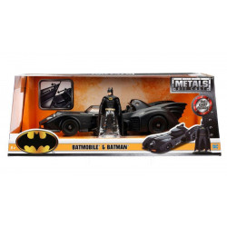 BATMAN 1989 BATMOBILE METAL AVEC FIGURINE