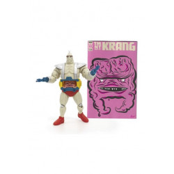 XL KRANG WITH ANDROID BODY TORTUES NINJA FIGURINE ET COMIC BOOK BST AXN 20 CM