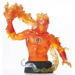 HUMAN TORCH BUST MARVEL ANIMATED STATUE 15 CM