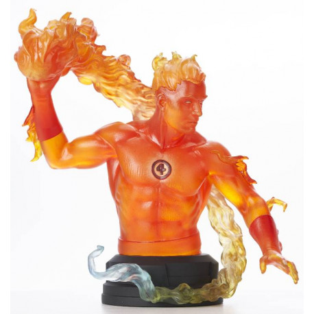 HUMAN TORCH BUST MARVEL ANIMATED STATUE 15 CM