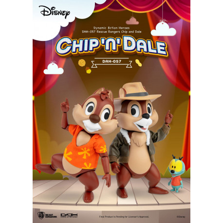 CHIP AND DALE TIC ET TAC LES RANGERS DU RISQUE FIGURINES DYNAMIC ACTION HEROES 10 CM