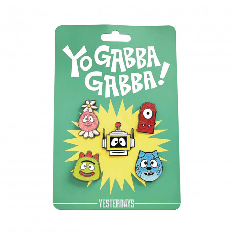 YO GABBA GABBA 5PC PIN SET