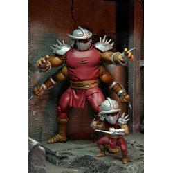 SHREDDER CLONE & MINI SHREDDER DELUXE TORTUES NINJA MIRAGE COMICS FIGURINE 18 CM