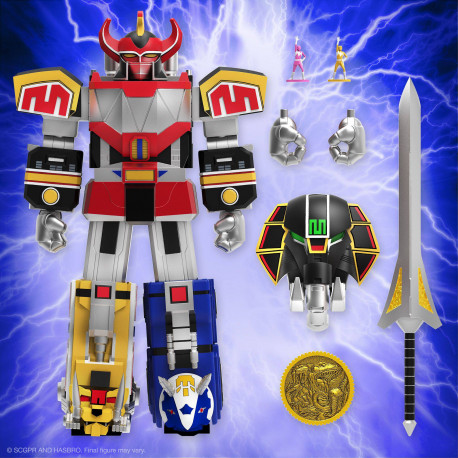 DINO MEGAZORD MIGHTY MORPHIN POWER RANGERS FIGURINE ULTIMATES 20 CM