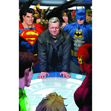 BATMAN SUPERMAN WORLDS FINEST 25 CVR G DAN MORA WILLIAM SHATNER CAMEO CARD STOCK VAR