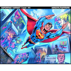 SUPERMAN 12 CVR D DAN JURGENS NORM RAPMUND WRAPAROUND CARD STOCK VAR
