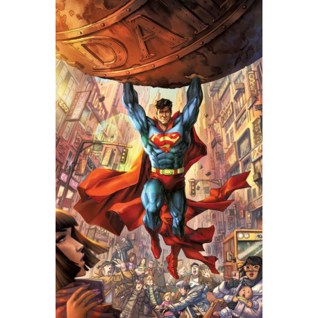 SUPERMAN 13 CVR D ALAN QUAH CARD STOCK VAR HOUSE OF BRAINIAC 