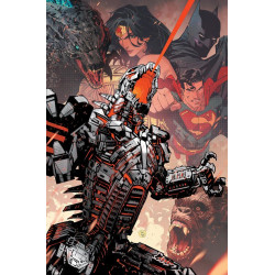 JUSTICE LEAGUE VS GODZILLA VS KONG 7 OF 7 CVR C DAN MORA CARD STOCK VAR