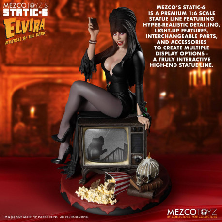 ELVIRA MAITRESSE DES TENEBRES STATUETTE PVC STATIC-6 42 CM