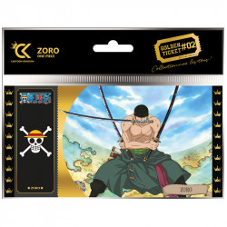 ZORO ONE PIECE BLACK TOCKET GOLDEN TICKET 01