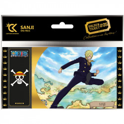 SANJI ONE PIECE BLACK TICKET GOLDEN TICKET 01