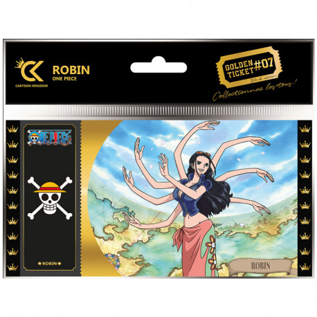 ROBIN ONE PIECE BLACK TICKET GOLDEN TICKET 01